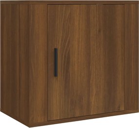 vidaXL Noptieră de perete, stejar maro, 50x30x47 cm