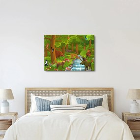 Tablou pentru copii cu animale (70x50 cm)