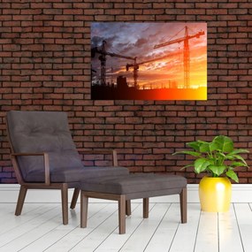 Tablou - Șantier de construcții (90x60 cm)