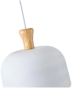 Lustră pe cablu 1xE27/15W/230V alb pr. 27 cm