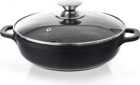 Oală din aluminiu neaderent cu capac din sticlă Orion Grande, ⌀ 28 cm