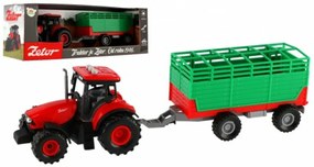 Zetor tractor cu bara de tractare plastic 36cm pe volant pe liliacul. cu lumină cu sunet în cutii