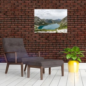 Tablou cu lac în munți (70x50 cm)