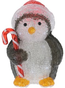 Decorațiuni de Crăciun LED Pinguin bomboane, 24 cm