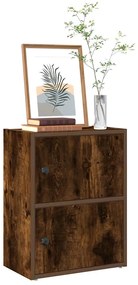 vidaXL Bibliotecă, stejar fumuriu, 40x24x52 cm, lemn prelucrat