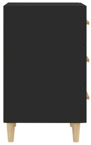 Noptiera, negru, 40x40x66 cm, lemn prelucrat 1, Negru