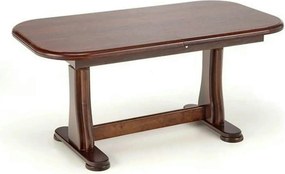 Masa extensibila TYMON 2, nuc inchis, lemn de fag, 125/164x65x60/72 cm