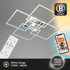 Lustră LED dimabilă aplicată FRAME LED/50W/230V Wi-Fi Tuya Brilo + telecomandă