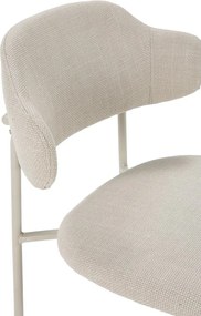 Scaune de dining crem 4 buc. Adriel – Marckeric