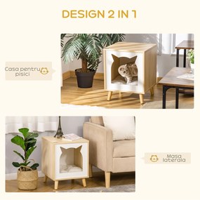 Culcus 2 in 1 pentru pisici PawHut, 40x40x50 cm | AOSOM RO