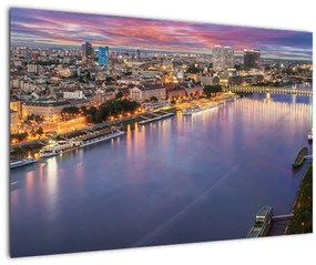 Tablou cu orașul Bratislava cu râu (90x60 cm)