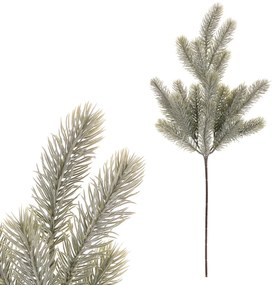 Ramură artificială de molid înghețată, 25 x 60 cm