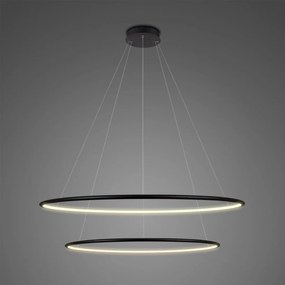Altavola Design Ledowe Okręgi lampă suspendată 2x53 W negru LA074/P_80_in_4k_black_dimm