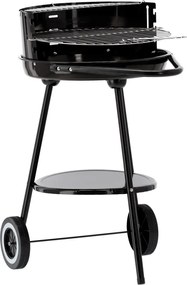 Grătar rotund pe roți 58 x 44 x 72 cm