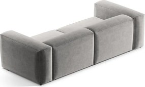 Canapea gri deschis 264 cm Bergamo – Cosmopolitan Design