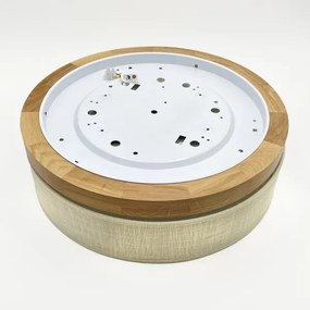 Brilagi - Plafonieră LED BELLADONNA, 36 W, 230 V, Ø 40 cm, crem/stejar