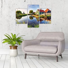 Tablou cu mori din Olanda (90x60 cm)