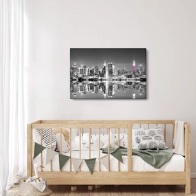 Tablou - New York și zgârie-norii mov (90x60 cm)