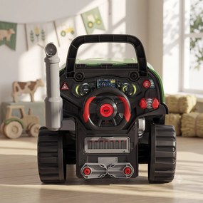 AIYAPLAY Atelier Camion Jucărie pentru Copii cu Motor, 60 Accesorii, Lumini și Sunete, 42x42x47 cm, Verde | Aosom Romania
