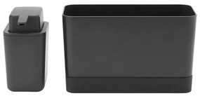 Organizator chiuveta Brabantia SinkSide 1003312, 2 piese, 200 ml, Antiderapant, Gri