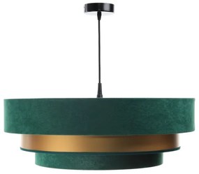 Lustr TRINITI 1xE27/60W/230V verde/auriu pe cablu