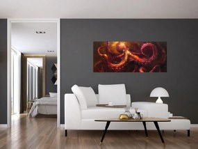 Tablou - Octopus, pictură în ulei (120x50 cm)