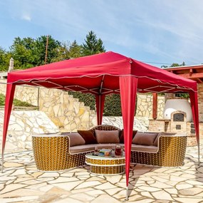 Cort de petrecere în grădină INSTENT BASIC - 3x3 m, visiniu