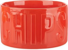 Bol mic roșu pentru servire din ceramică 1 l Chips – Balvi