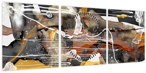 Tablou - Abstract (cu ceas) (90x30 cm)