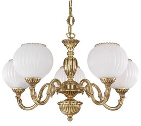 Candelabru din alama cu 5 brate design italian 9350