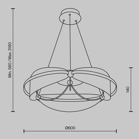 Lustra LED design modern decorativ Breeze