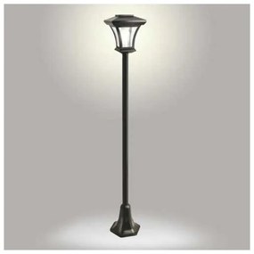 Lampă solară LED de exterior, 1,2 V, 1800 mAh, IP44, negru