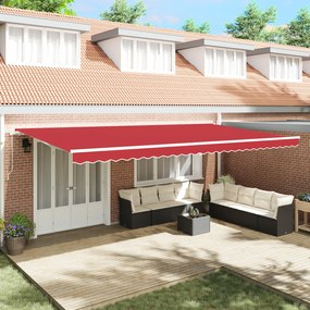vidaXL Material de Înlocuire pentru Marchiză 6x3 m în Roșu
