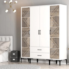 Dulap de haine Kiara PTP (Alb). 1088480