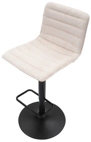 Scaun de bar alb/negru cu înălțime ajustabilă (înălțime șezut 61 cm) Malia – Mauro Ferretti