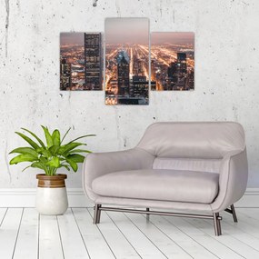 Tabloul cu metropolă luminată (90x60 cm)
