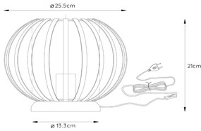 Lampă de masă Lucide 78574/25/30 MANUELA 1xE27/40W/230V negru