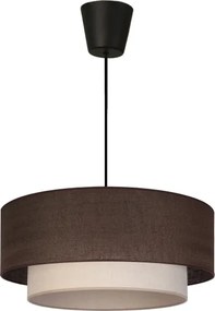 Brilagi - Lustra LED suspendată pe cablu BOHO ECO, 1xE27/10W/230V, Ø 40 cm, maro/crem