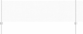vidaXL Gard cu Stâlp Argintiu 0,6 x 25 m Oțel