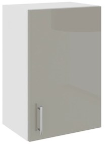 Corp Superior Karo, 1 Usa, Gri Lucios/Alb, MDF, 40 x 30 x 60 cm