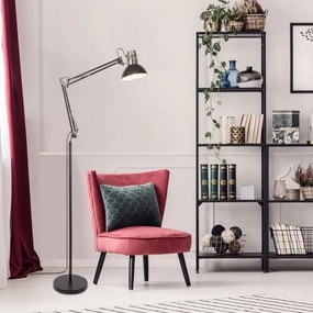 Lampadar ARISTEO 1xE27/40W/230V negru/crom lucios Rabalux 2196