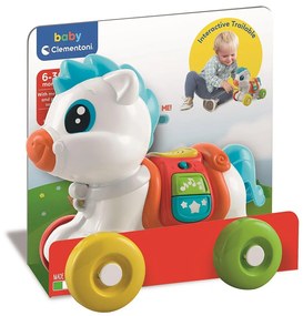 Animale Wheely Jucărie de dezvoltare ponei muzical de tras Clementoni