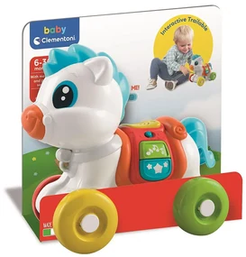 Animale Wheely Jucărie de dezvoltare ponei muzical de tras Clementoni