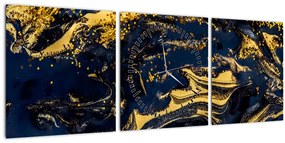 Tablou abstracției (cu ceas) (90x30 cm)