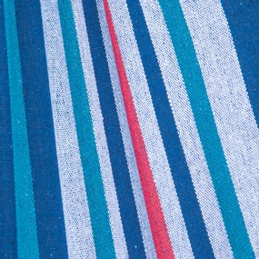 Outsunny Hamac cu Suport 310x117cm pentru Camping cu Înălțime Reglabilă și Geantă de Transport, Capacitate 120 kg, Dungi Albastre și Albe | Aosom Romania