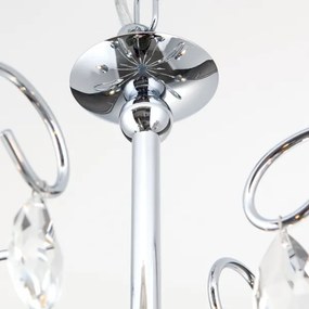 Lustră de cristal pe lanț Orion LU 1658/5 ALESSIA 5xE14/40W/230V crom lucios