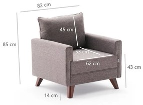 Fotoliu Bella Armchair - Brown