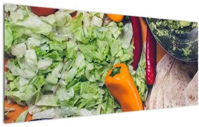 Tablou cu legume (120x50 cm)