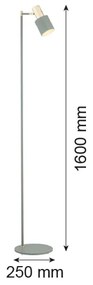Lampadar DORIA 1xE27/15W/230V verde/alamă Argon 4271