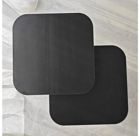 Set 2buc. măsuțe laterale Diveta (negru) . 1094794